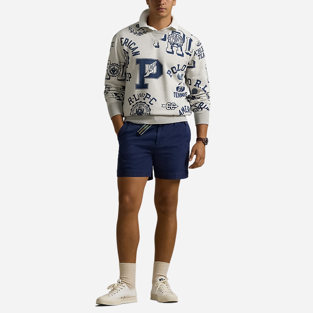 Fleece Graphic Sweatshirt - Newport Navy/Lt Sport Hthr