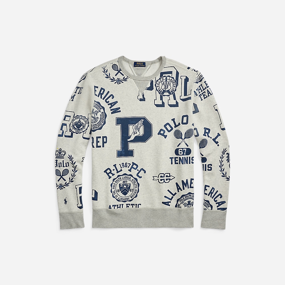 Fleece Graphic Sweatshirt - Newport Navy/Lt Sport Hthr