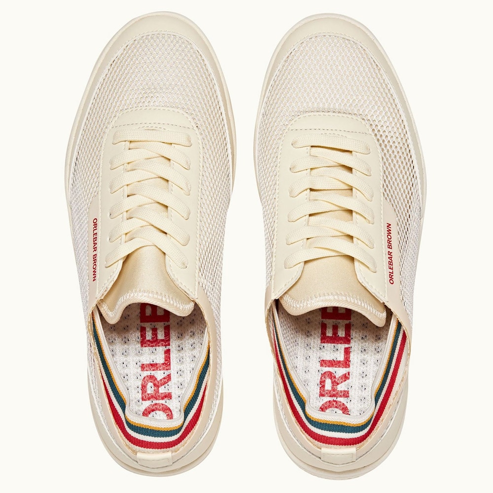 Larson O.B. Stripe - White/Orange/Aquamarine