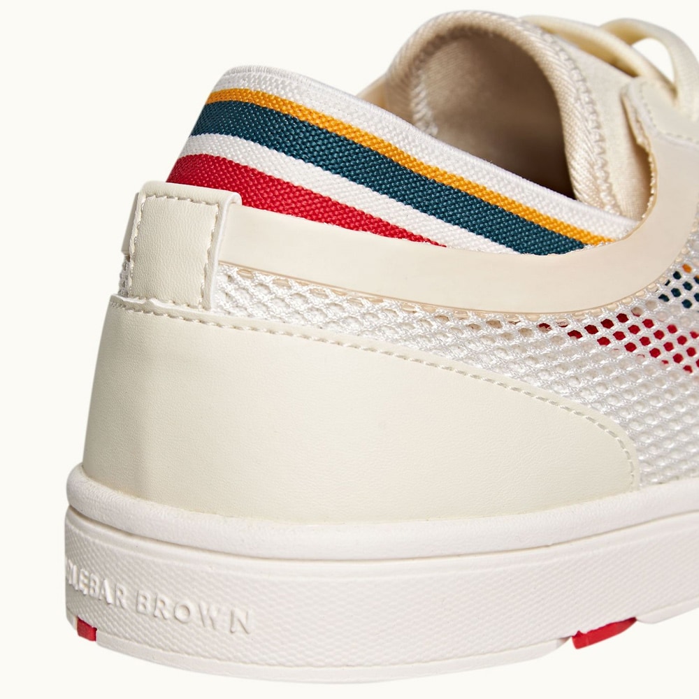 Larson O.B. Stripe - White/Orange/Aquamarine