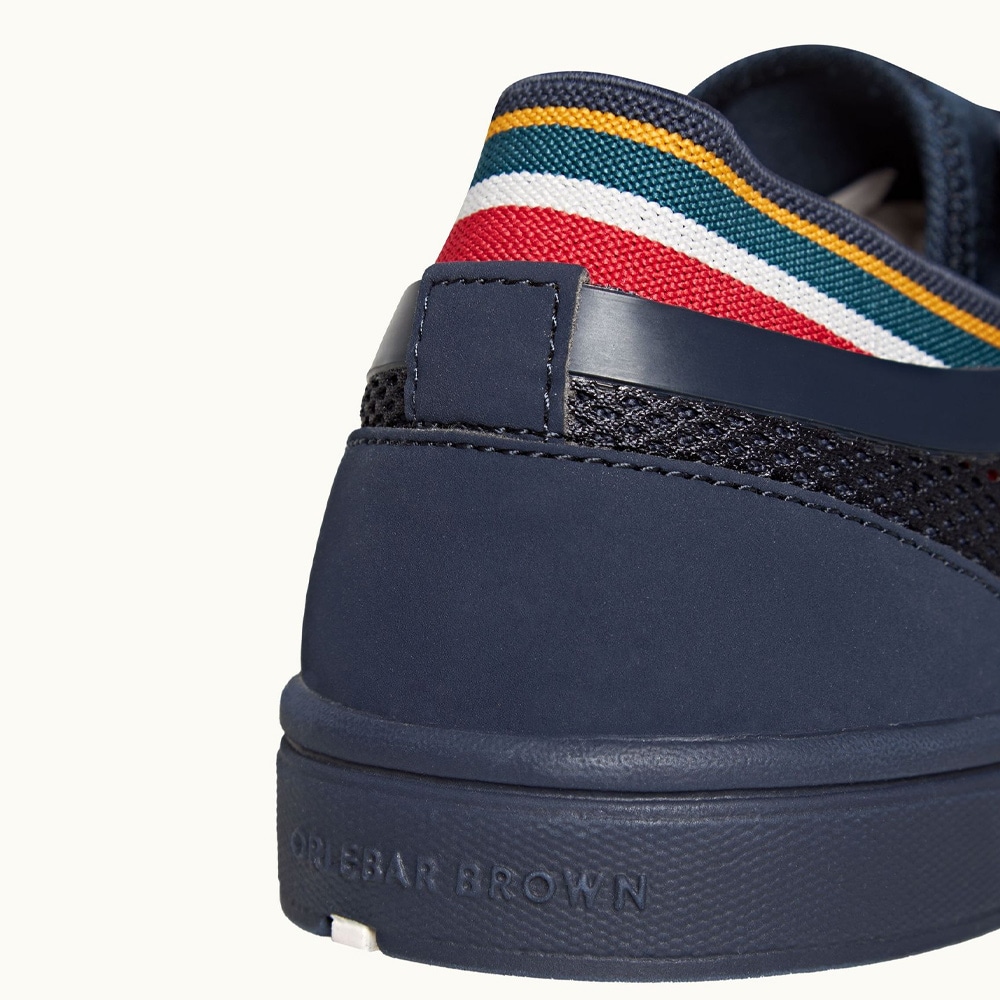 Larson O.B. Stripe - Navy/Orange/Aquamarine
