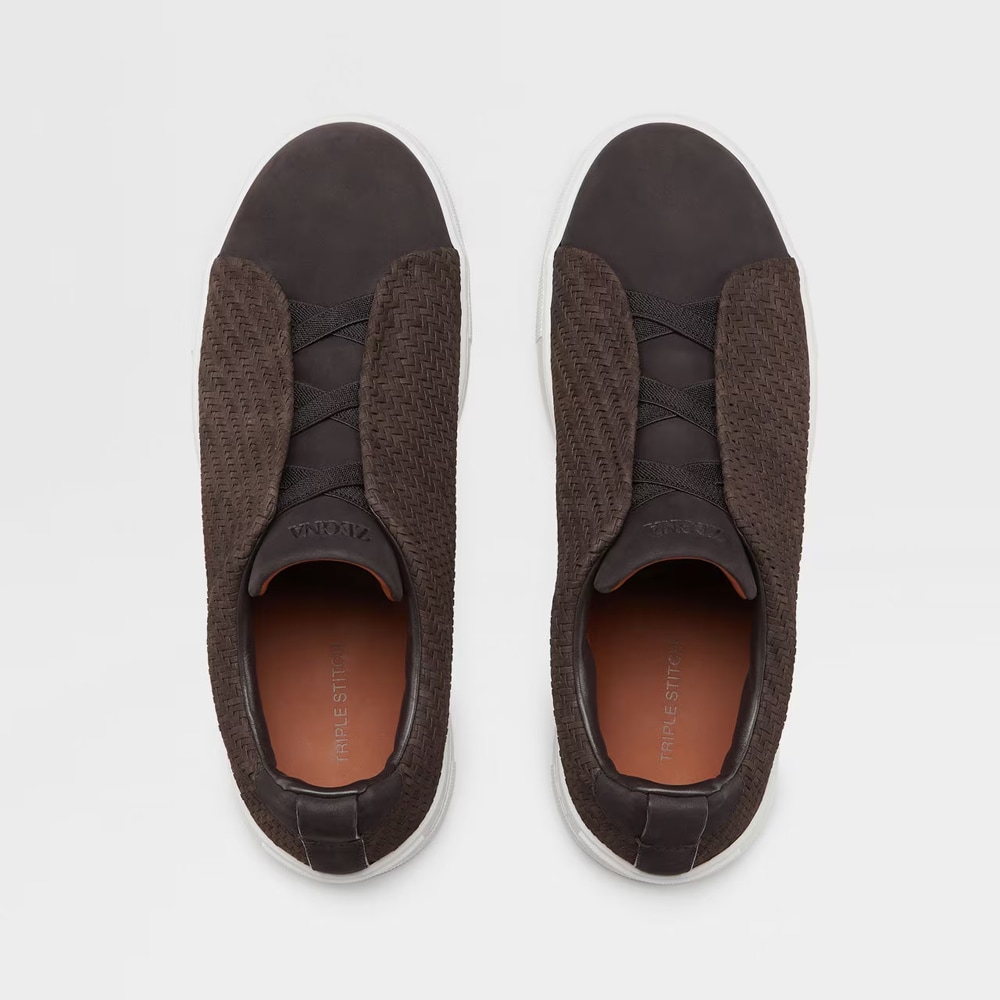 Triple Stitch - Dark Brown Solid