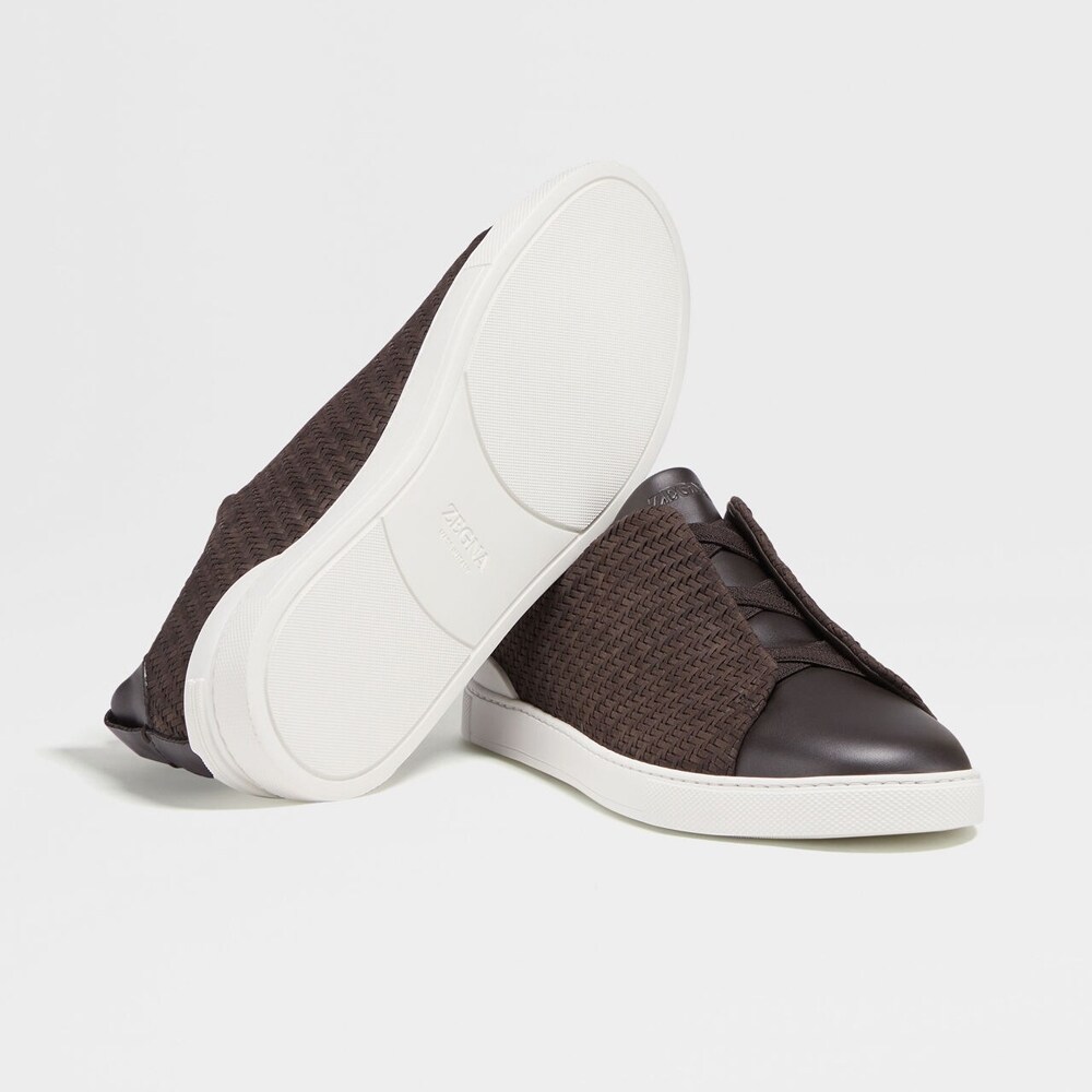 Triple Stitch - Dark Brown Solid