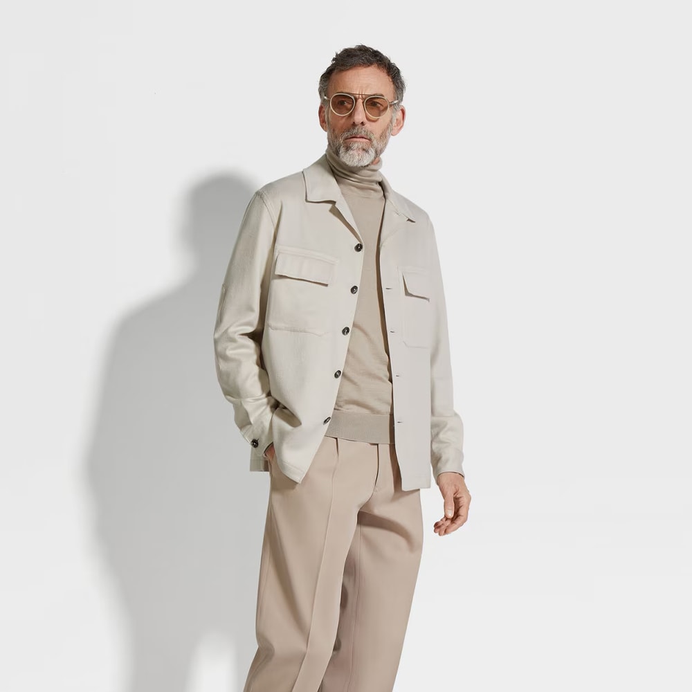 Oasi Cashmere Alba Overshirt - Natural