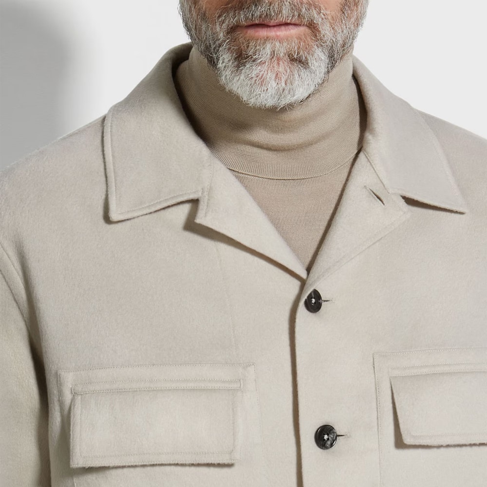 Oasi Cashmere Alba Overshirt - Natural