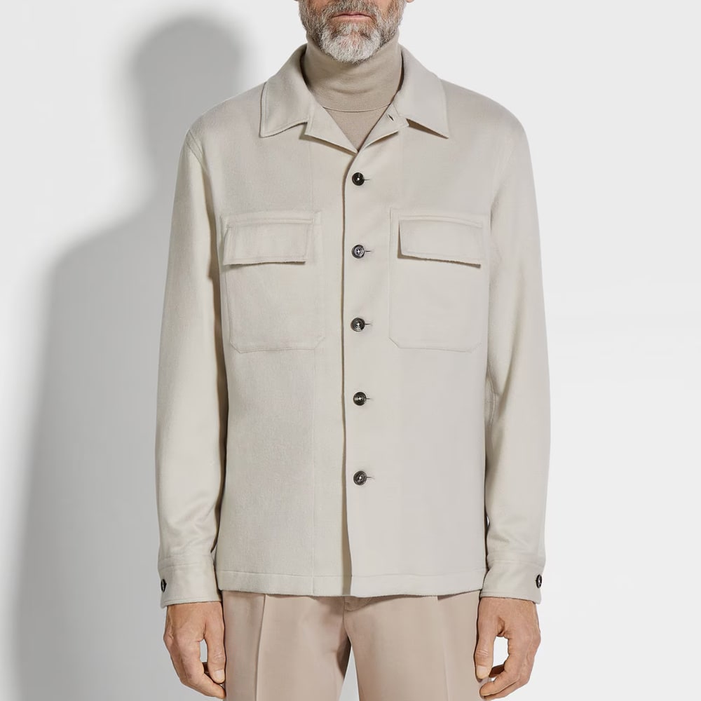 Oasi Cashmere Alba Overshirt - Natural