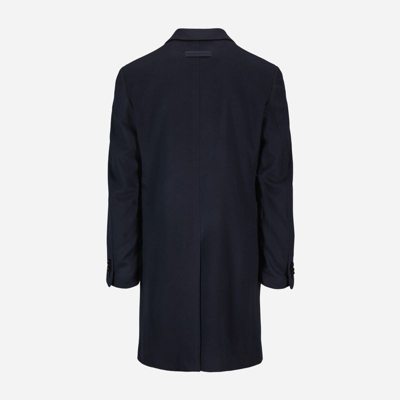 Wool-Cashmere Coat - Nvy Sld
