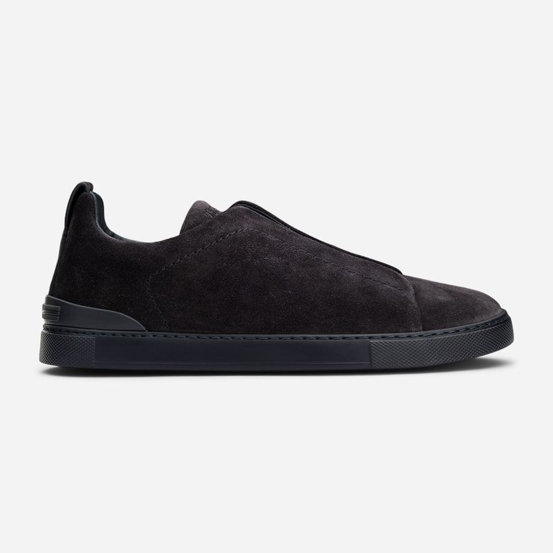 Triple Stitch - Dark Blue Suede