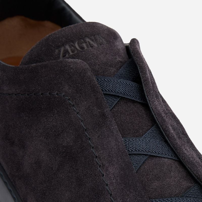 Triple Stitch - Dark Blue Suede