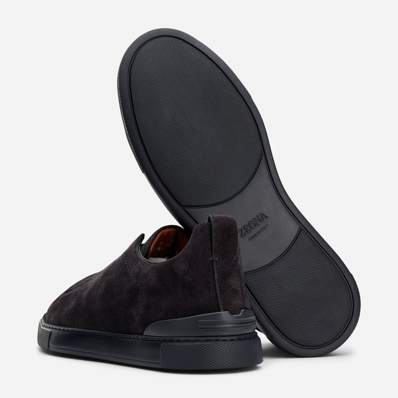Triple Stitch - Dark Blue Suede