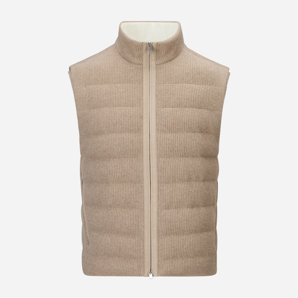 Cashmere Vest - Medium Brown