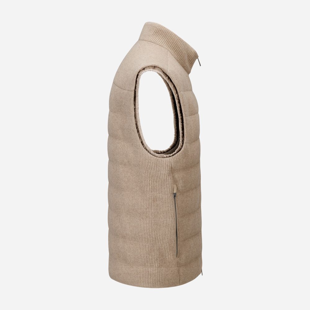 Cashmere Vest - Medium Brown