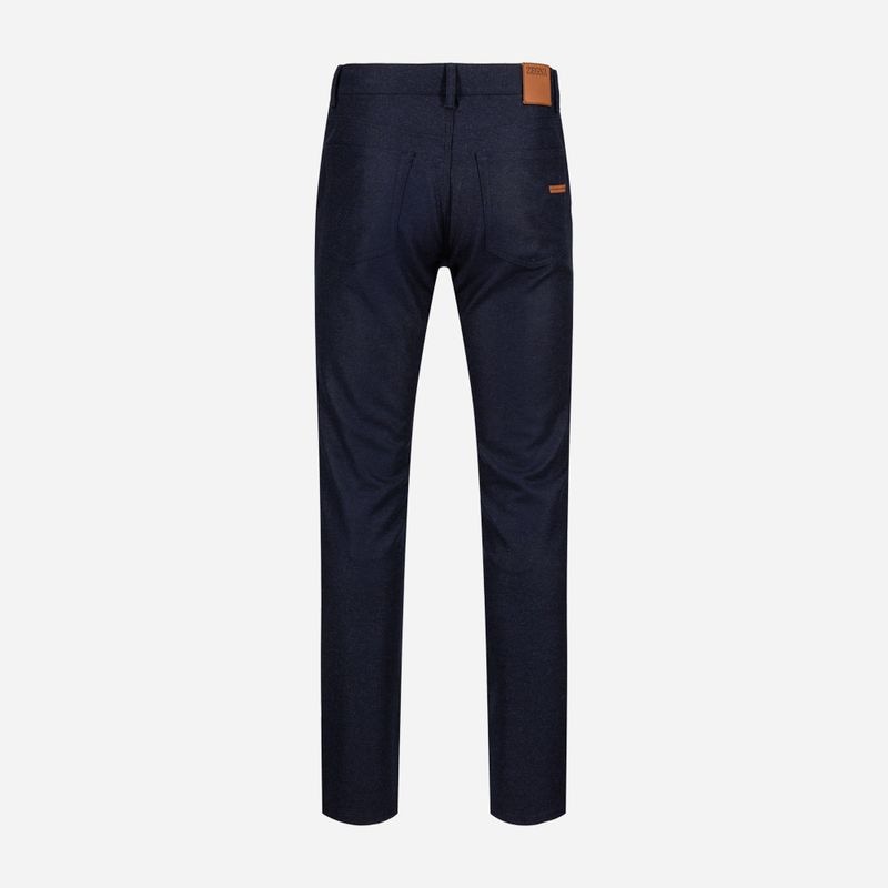 5 Pocket Flanel - Navy Solid