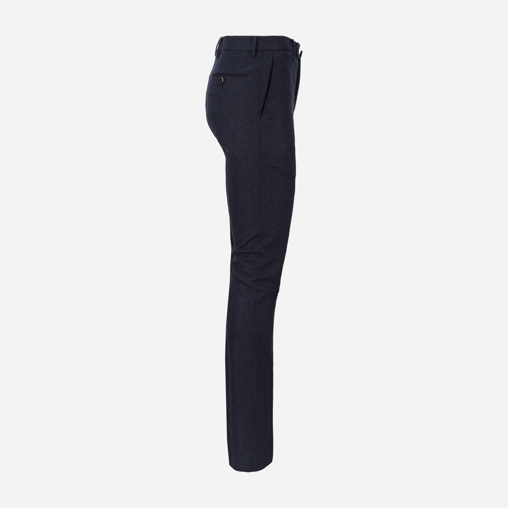 Flanel Pant Wool-Cashmere - Blue Melange