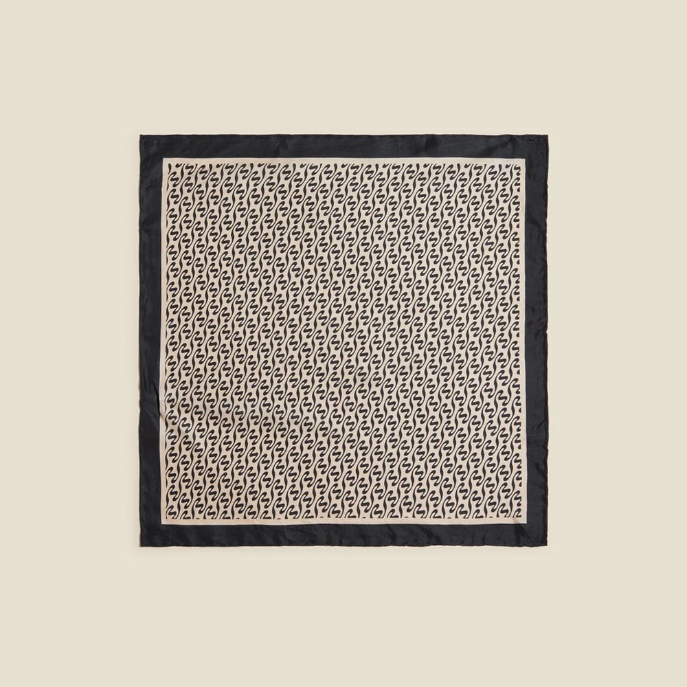 Fine Scarf Monogram - Black Mix
