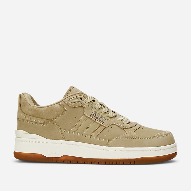 Masters Sport Suede-Nubuck Sneaker - Bone/Dark Brown