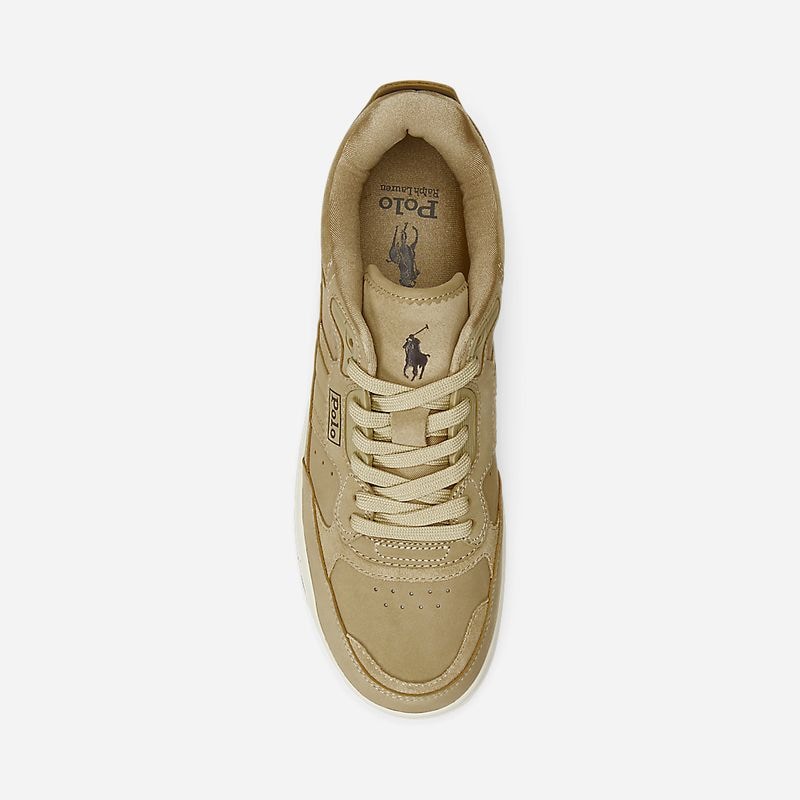 Masters Sport Suede-Nubuck Sneaker - Bone/Dark Brown