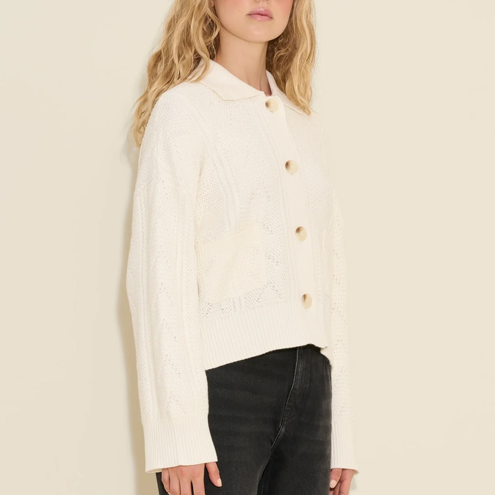 Serena Knit Cardigan - White