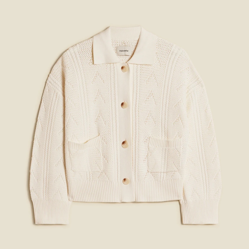 Serena Knit Cardigan - White