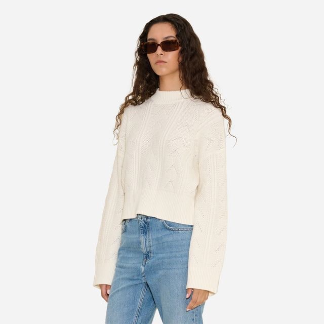 Serena Knit Sweater - Ecru Mix