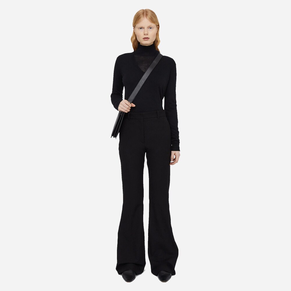 Gabardine Stretch Tafira Trousers - Black