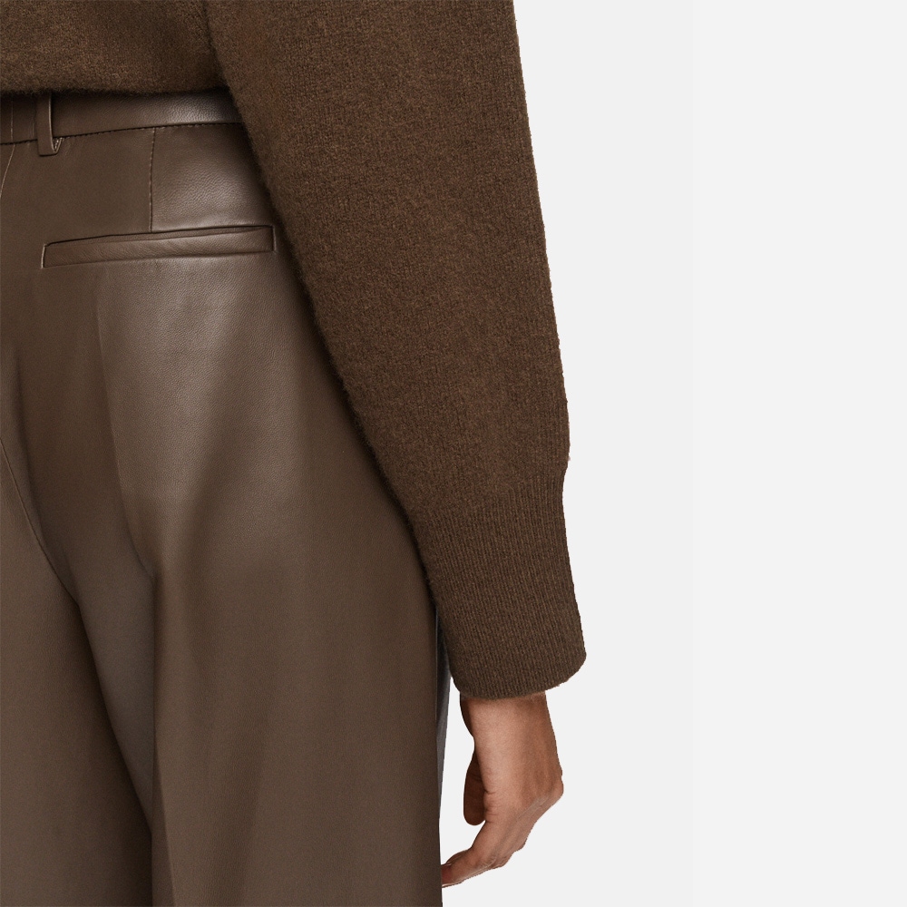 Nappa Leather Alana Trousers - Arabica