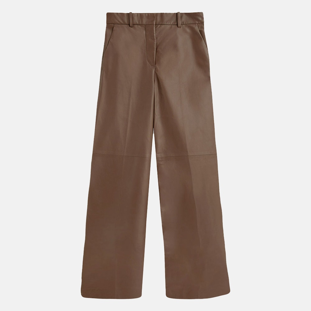 Nappa Leather Alana Trousers - Arabica