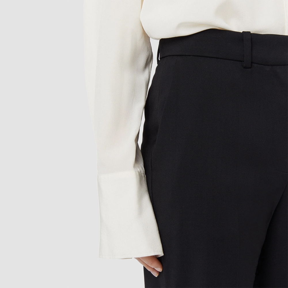 Tailoring Wool Stretch Morissey Trousers - Black