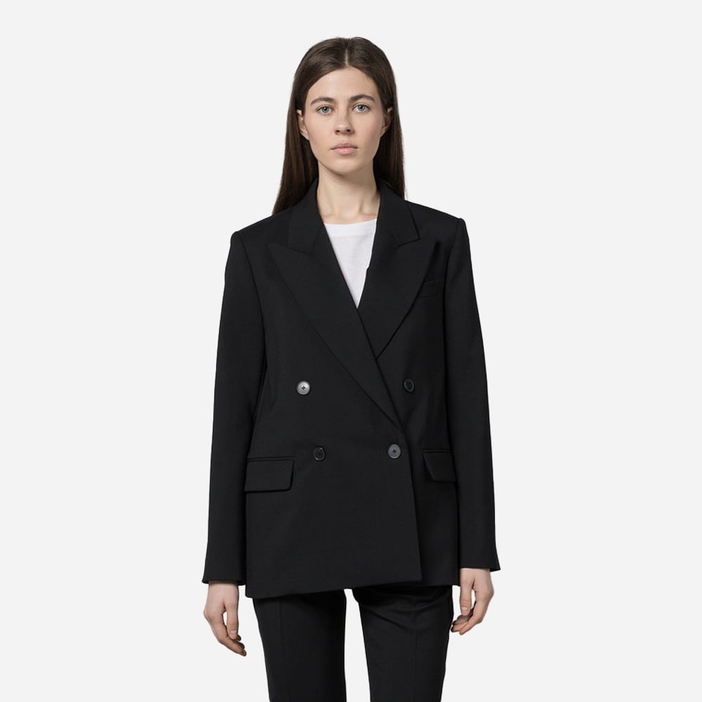 Tailoring Wool Stretch Jaden Jacket - Black