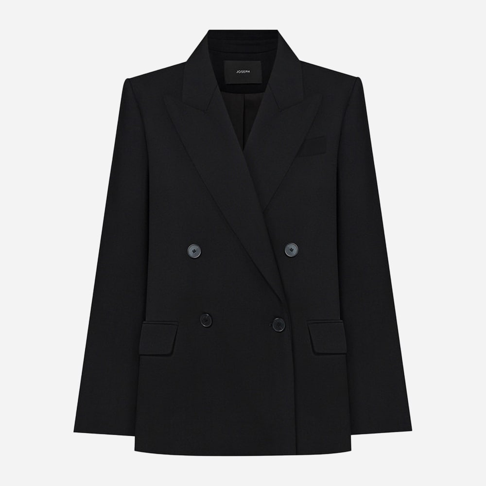 Tailoring Wool Stretch Jaden Jacket - Black