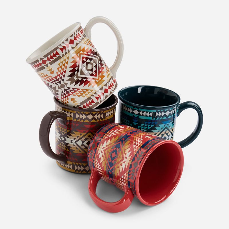 12 Oz Ceramic Mug Set Of 4 - Smith Rock Collection