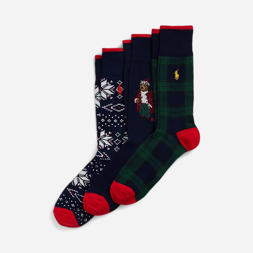Polo Bear Trouser 3-Sock Gift Set - Assorted
