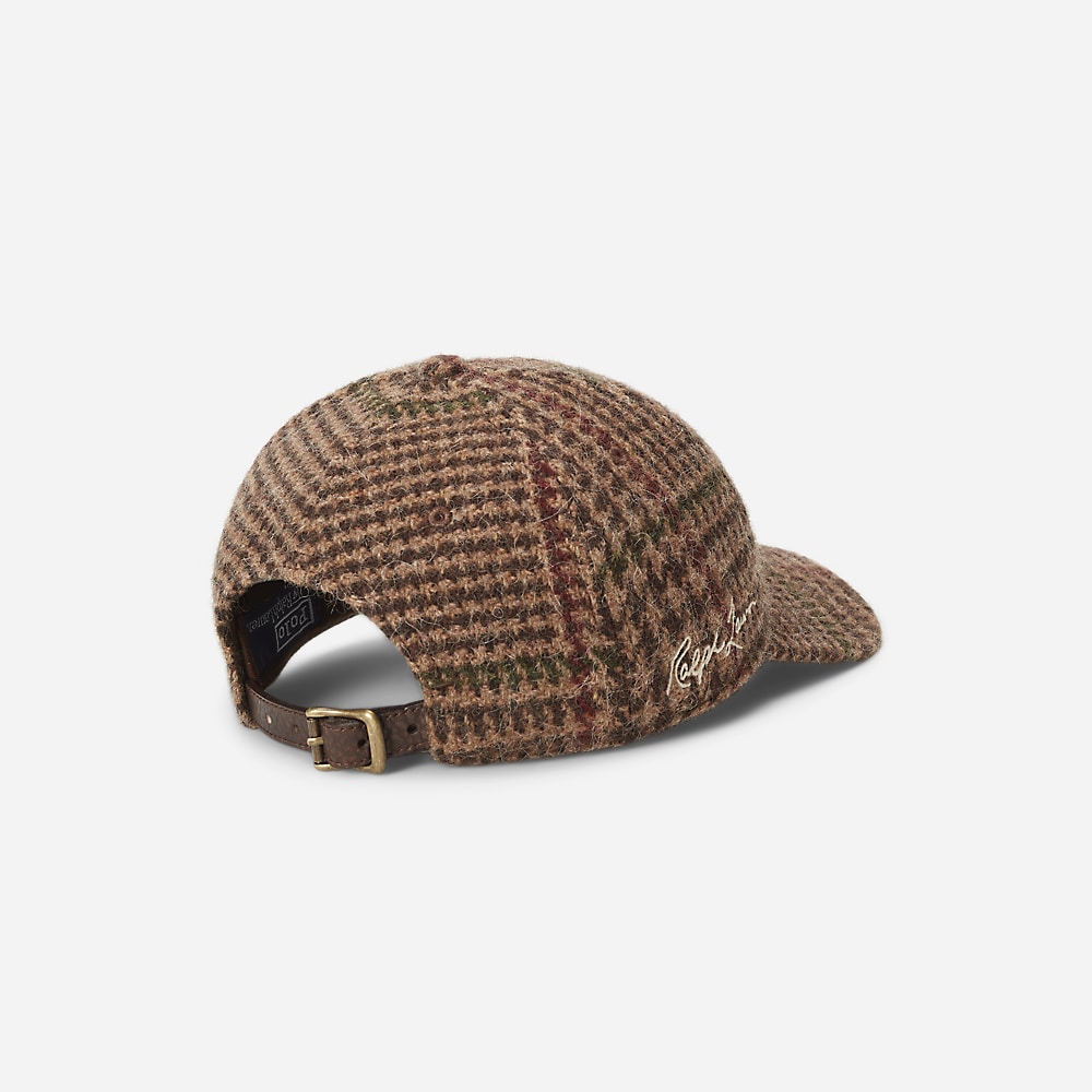 Glen Plaid Tweed Ball Cap - Tweed Multi