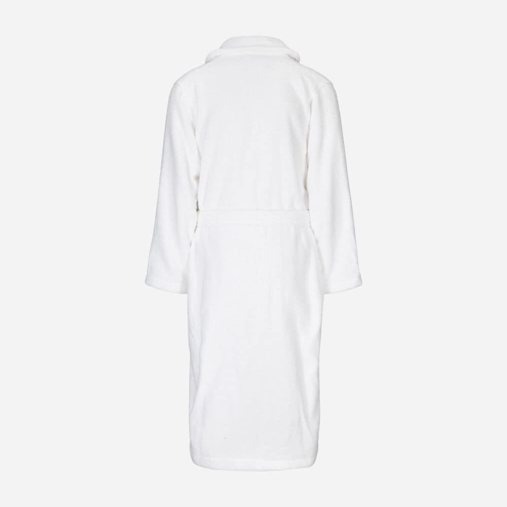 Shawl-Collar Terry Robe - White