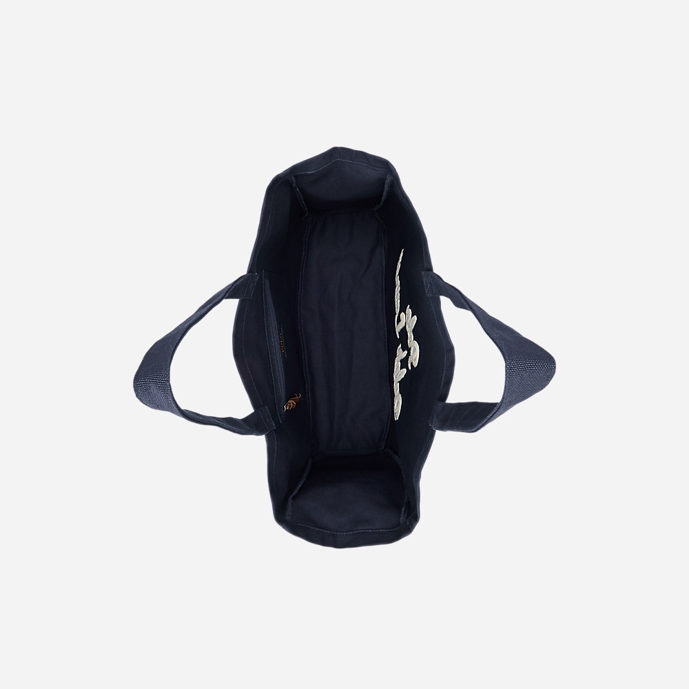 Embroidered Canvas Tote - Newport Navy