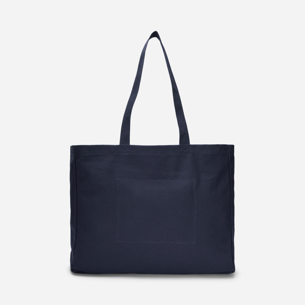 Embroidered Canvas Tote - Newport Navy
