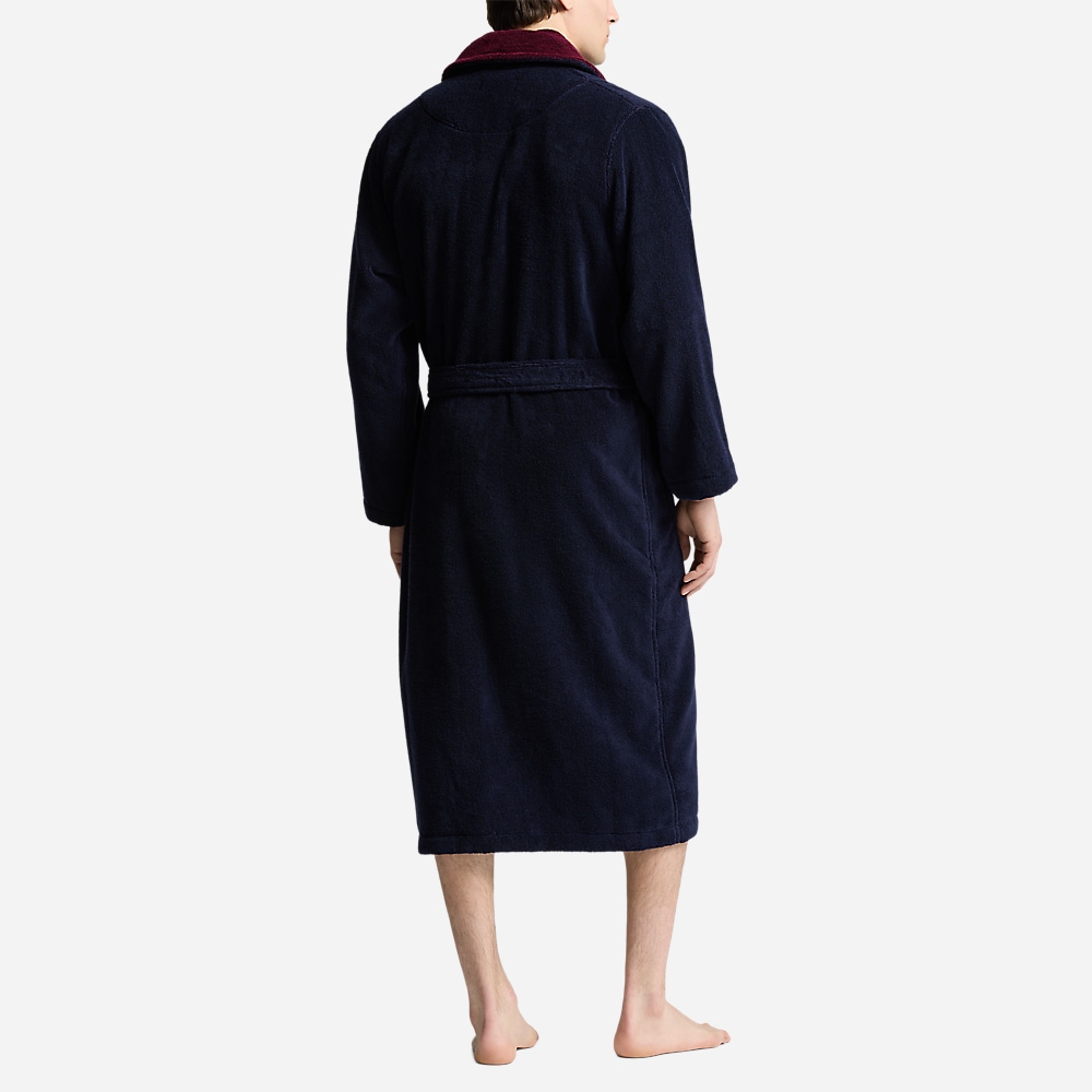 Lounge Robe - Cruise Navy/Damson Red