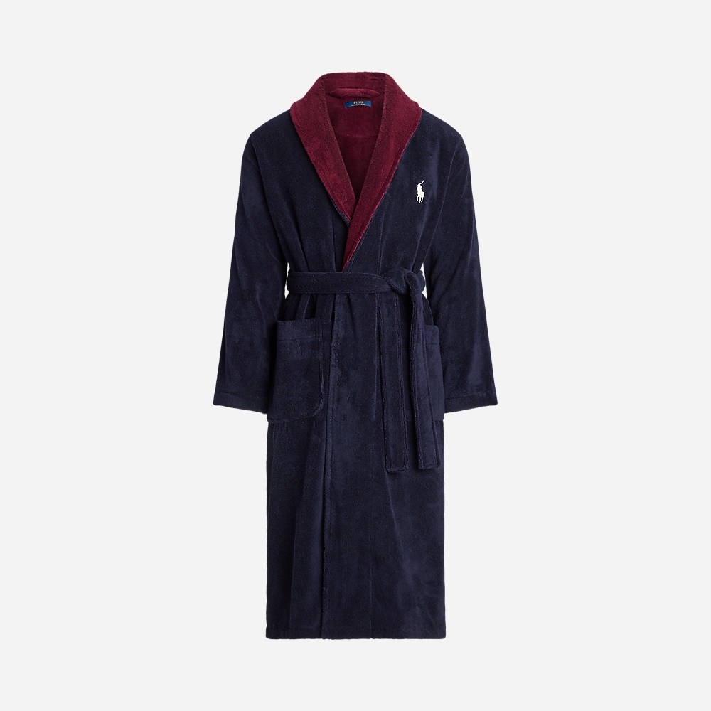 Lounge Robe - Cruise Navy/Damson Red