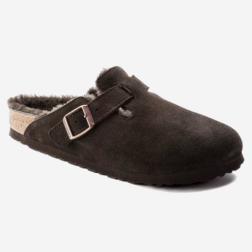 Boston Shearling Suede Leather Ladies - Mocca
