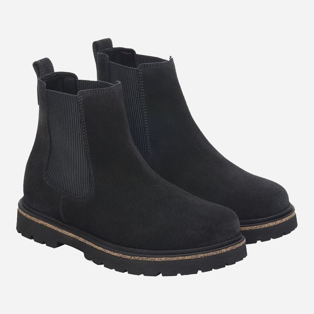 Highwood Slip On Men Suede Leather - Black