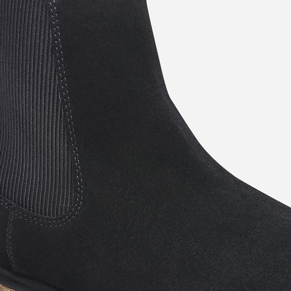 Highwood Slip On Men Suede Leather - Black