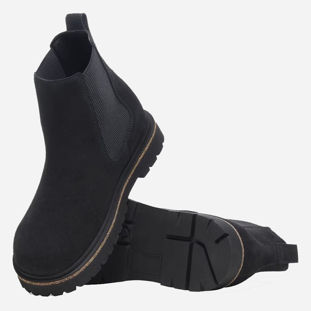 Highwood Slip On Men Suede Leather - Black