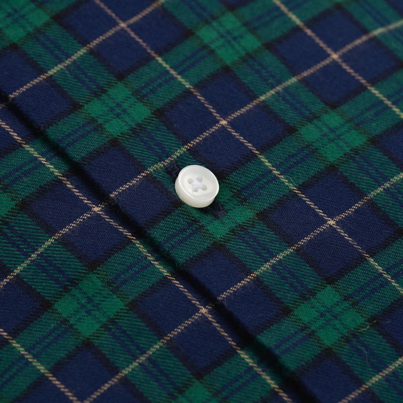 Flanel Regular - Green-Blue Check