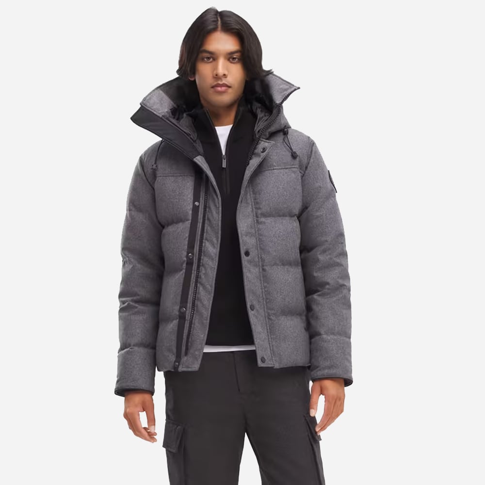 Macmillan Parka Wool - Slate Grey Melange