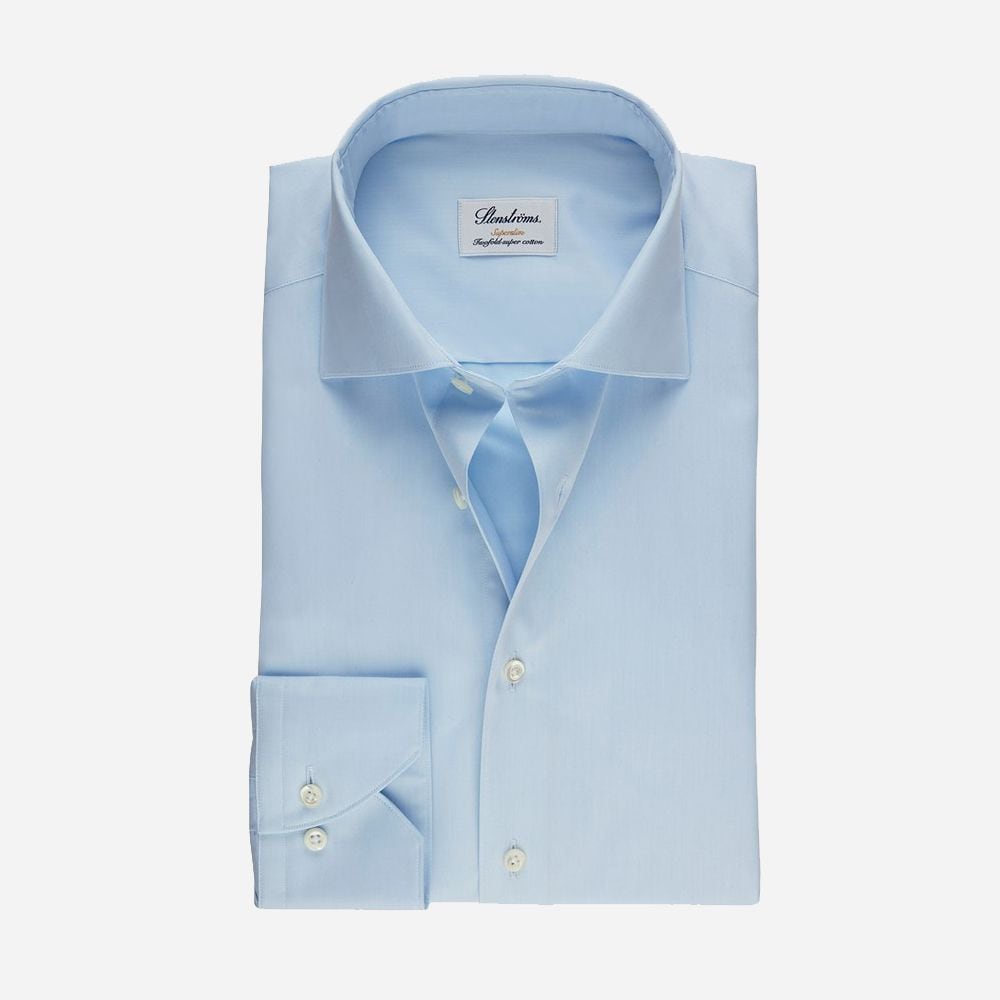 Superslim Twill Shirt - Light Blue