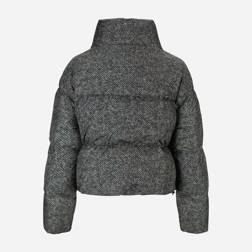 Cropped Down Jacket - Grigio