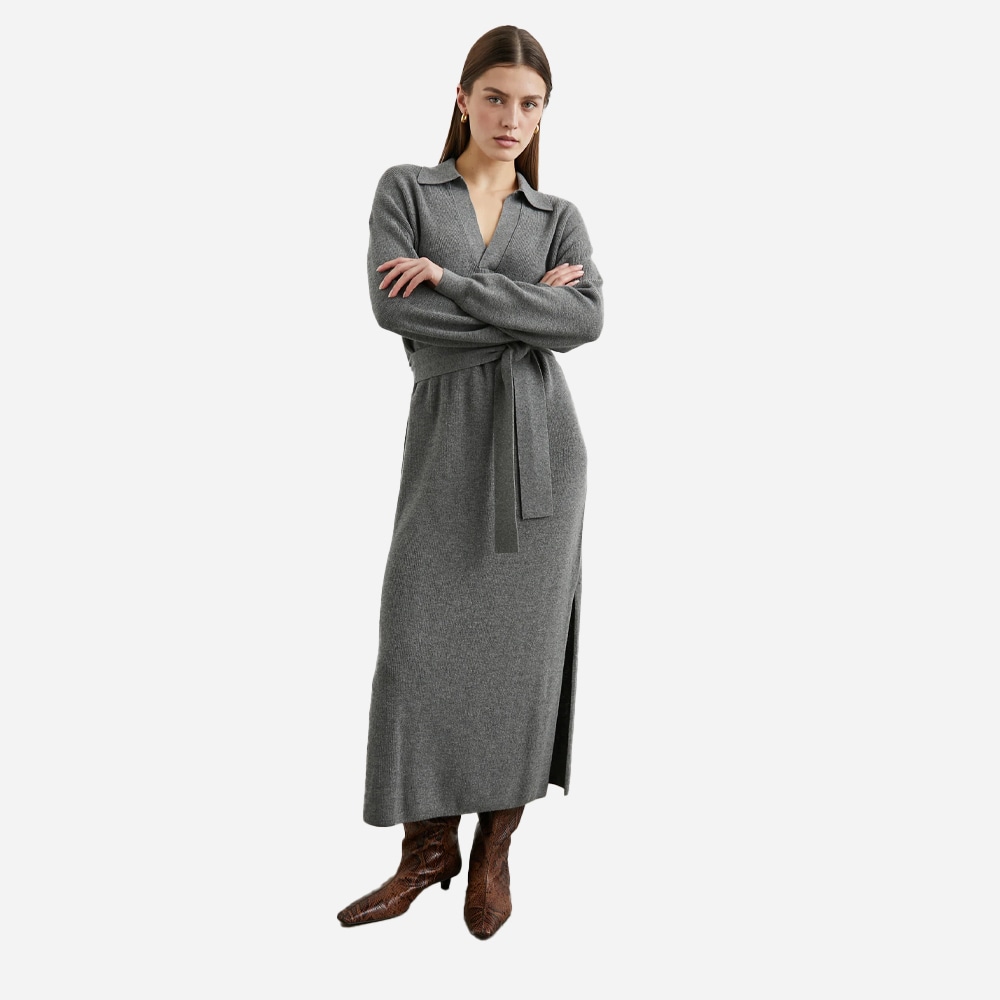Dru Dress - Heather Grey