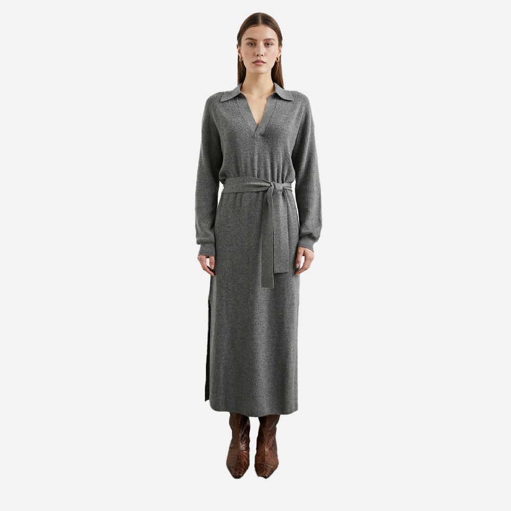 Dru Dress - Heather Grey