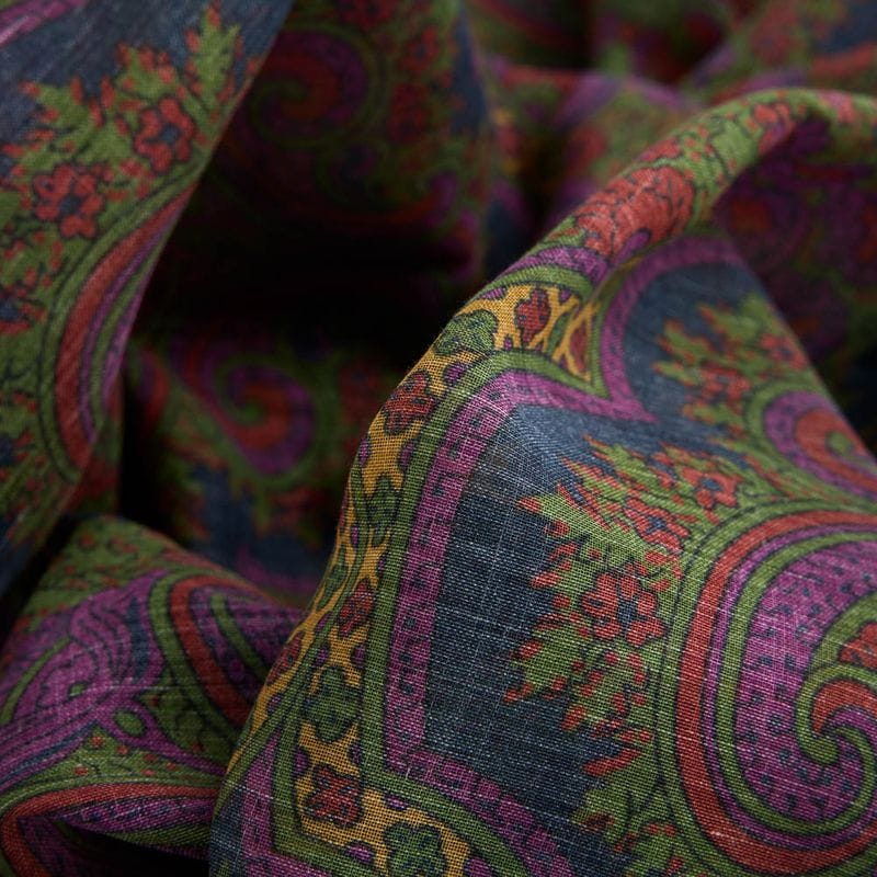 Scarf Foulard Chic Twist - Blue Paisley