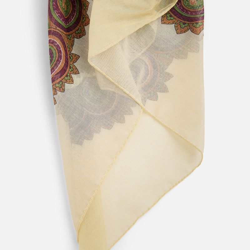 Scarf Foulard Chic Twist - Beige Paisley